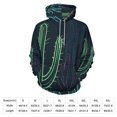 thumbnail image 4 of POBUDS Hoodie, Regular Fit Sporty Pullover Hooded Sweatshirt for Men Women Neon Cactus S, 4 of 6