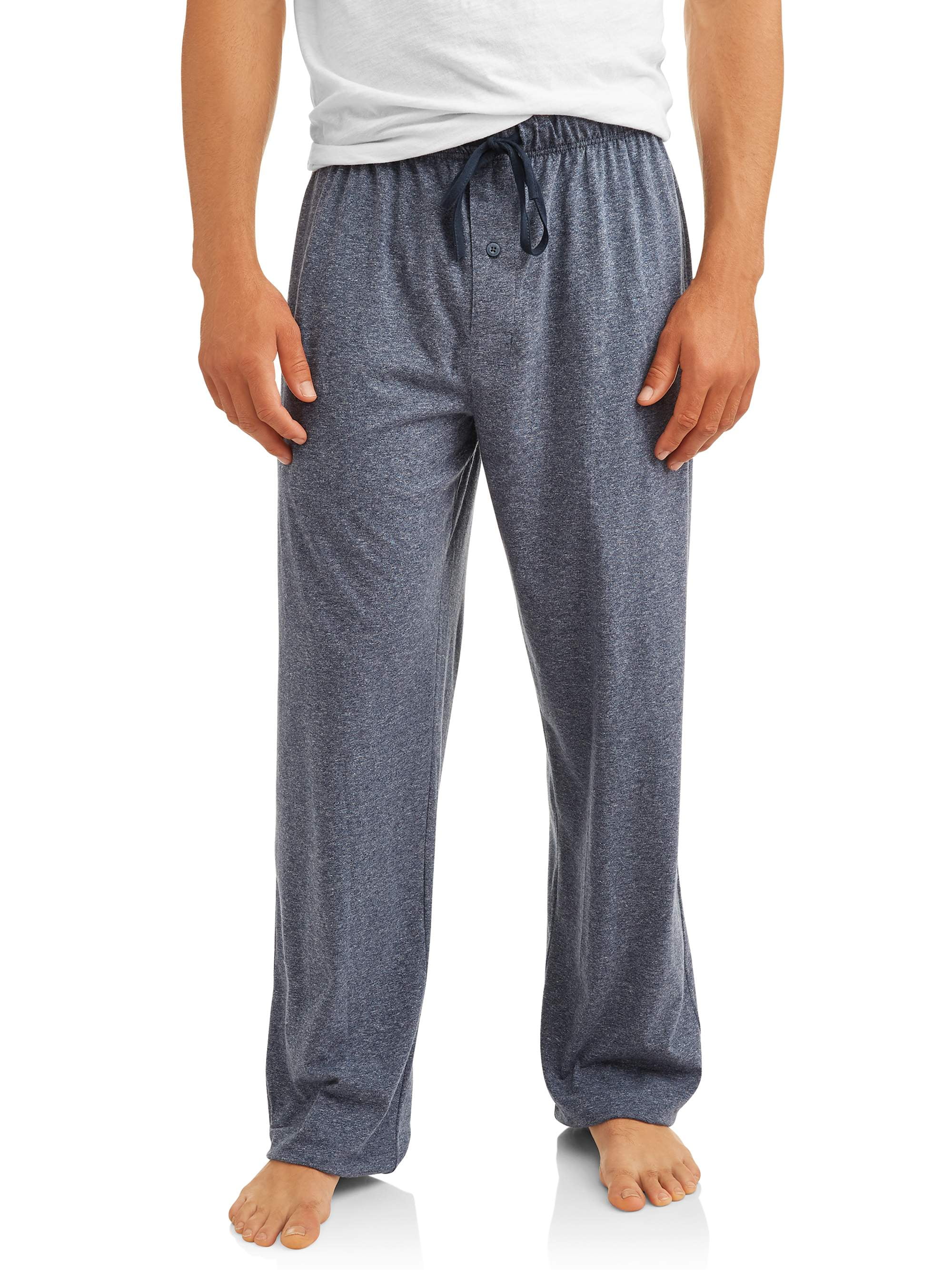 Hanes Elastic Waistband Pockets Solid Sleep Pants Pajamas (Men's or Men ...