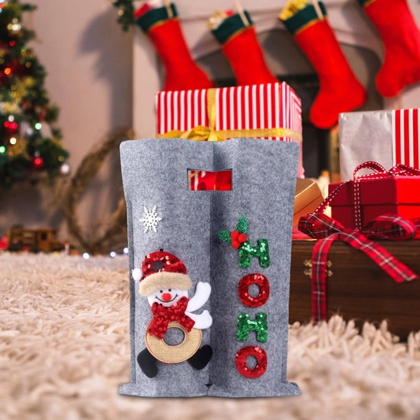 Siruishop Christmas Bottle Bag Holding Bottles Carrier for