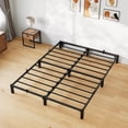 thumbnail image 1 of CazToi Base de cama plataforma de metal de 20 cm tamaño Queen, soporte de alta resistencia de 800 libras, no necesita somier, almacenamiento bajo la cama, 1 of 7