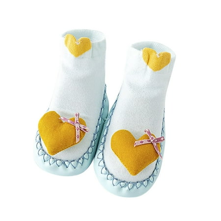 

nsendm Baby Boy Girl Summer And Autumn Comfortable Toddler Shoes Cute Bow Star Heart Shoes Size 2 Shoes Blue 0 Months