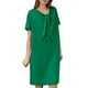 thumbnail image 1 of Vestido largo bohemio con cuello en V, corte en A y volantes en capas para mujer - Vestido de verano con estampado floral y largo hasta los tobillos, 1 of 5