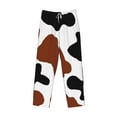 thumbnail image 4 of Balery Men'S Brown Black Cow Pants,Sleepwear Pants,Pajama Pants,Pj Bottoms Drawstring And Pockets-Medium, 4 of 9