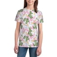 thumbnail image 3 of Wukai Lilies Flowers Youth Unisex Short Sleeve T-Shirt for Boys, Girls, Teens, and Kids-X-Large, 3 of 7