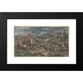 thumbnail image 2 of Robert Smirke 14x10 Black Modern Framed Museum Art Print Titled - Battle Scene, 2 of 5