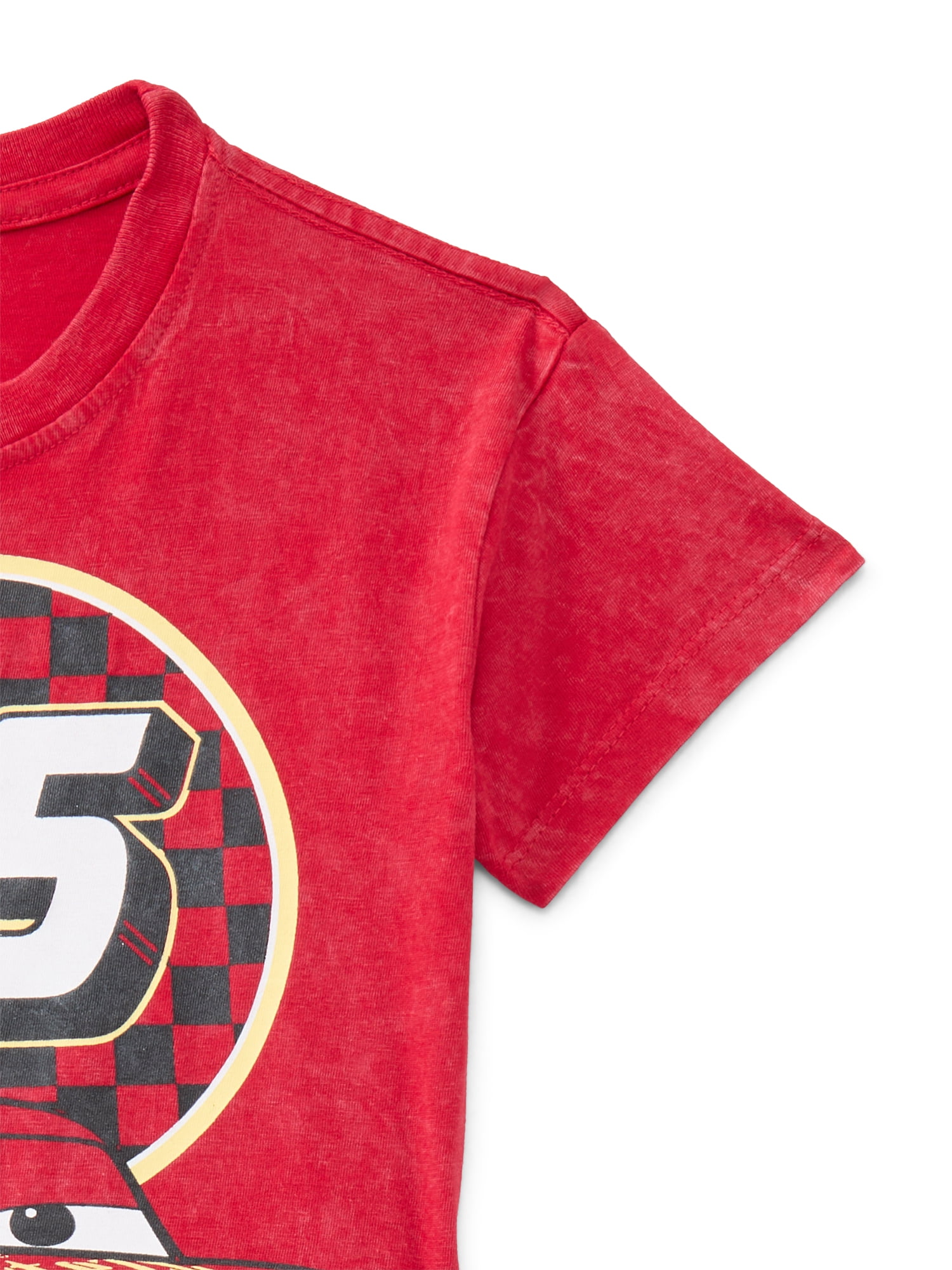 Pixar Cars Toddler Boys' Graphic Tee with Short Sleeves, Sizes 12M-5T