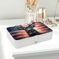 thumbnail image 6 of Independence Day PU Leather Jewelry Box with Removable Compartment and Necklace Organizer Display Case - Portable, 6 of 6