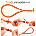thumbnail image 6 of VENINGO 3-In-1 Phone Lanyard with Tether Tab & Loop Strap, Adjustable Anti Theft Phone Strap for Crossbody, Neck, Wrist -Universal for Smartphones, Travel, Running, Hiking - Orange, 6 of 7