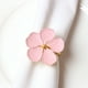thumbnail image 1 of Xiao Hua Servilleteros decorativos de escritorio para restaurante familiar, con diseño de flores de colores, de aceite blanco y cinco pétalos de flor de ciruelo, 12 unidades (rosa), 1 of 3