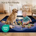 thumbnail image 4 of ODIKA 2'x3' Ultra-Soft Accent Mat, Starry Themed Galaxy Constellation Stars Nebula Motif Map None Washable, Bare feet friendly, Easy Care Indoor rug for Bedside, Footrest, 4 of 7