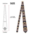 thumbnail image 3 of Naloa Pug dog Yoga Print Solid Color Tie Formal Necktie for Men，Suitable for business, daily life, work, 3 of 5