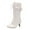 White, variant on Victorian Boots for Women, Mid Calf Boots Bow Lace Bridal Brides Wedding Boots Mid Calf Zipper Renaissance Mid Heel Dress Boots