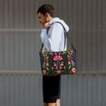 thumbnail image 6 of Sigee Colorful Floral Embroidery Mexican for Hand Travel Bag,Sports Tote Gym Bag for Men and Women, 6 of 7