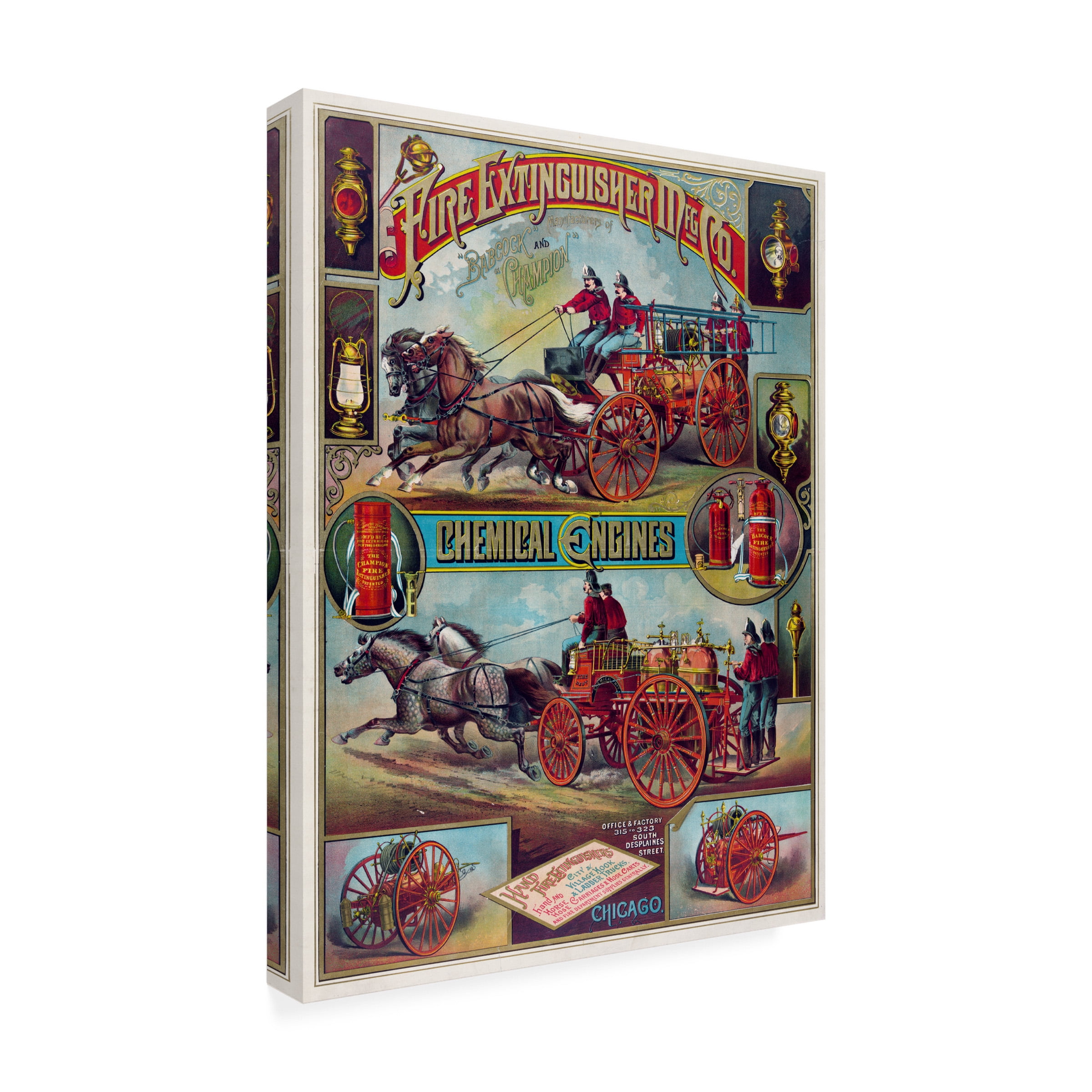 Print Collection 'Fire Extinguisher Mfg Co' Canvas Art