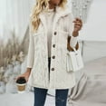 thumbnail image 2 of ShomPort Women's Fleece Vest Casual Sleeveless Lapel Fleece Jacket Winter Buttons Down Coat Warm Outerwear, 2 of 7