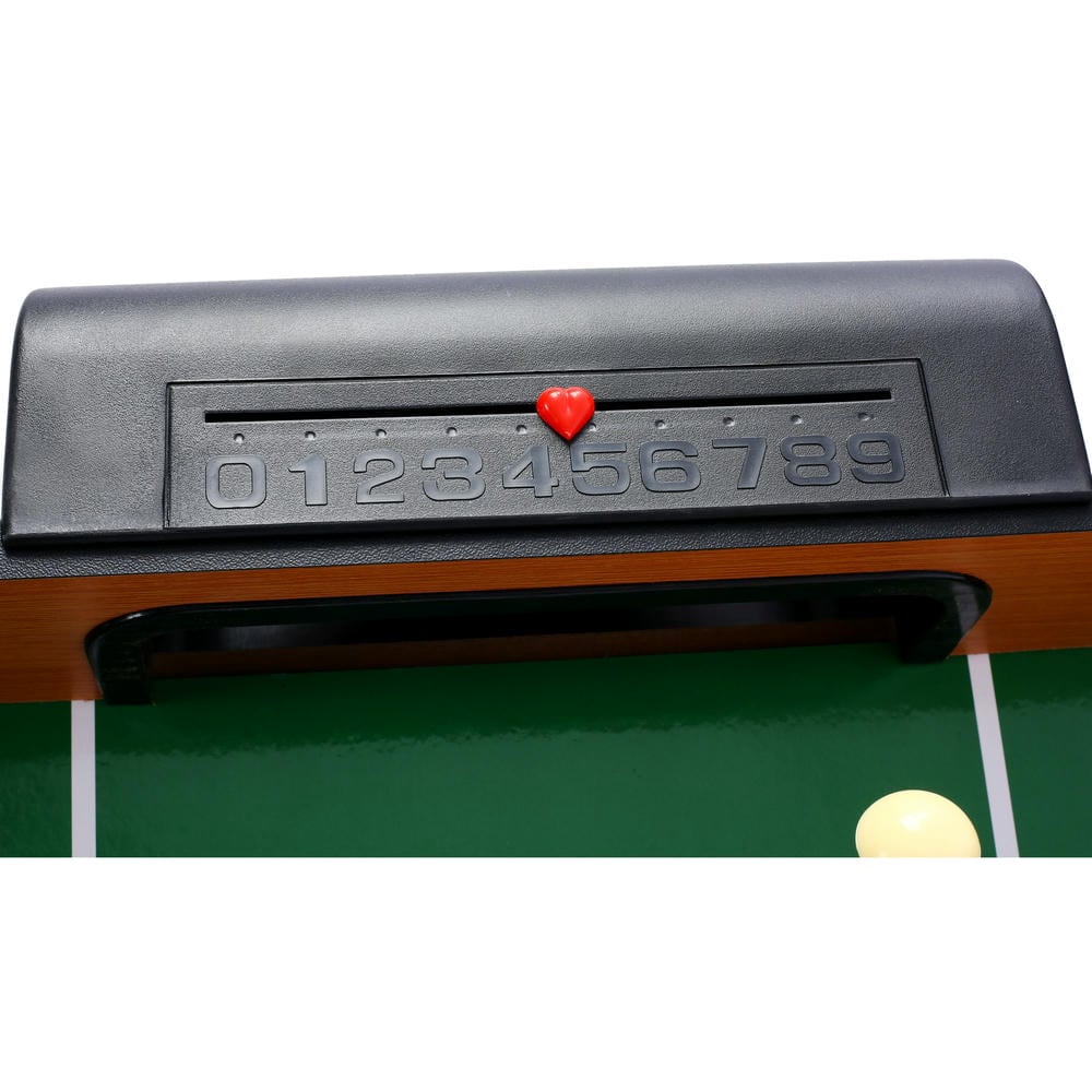 Barara King 5-In-1 Multi-Game Table - Billiards, Push Hockey, Foosball, Ping Pong, And Basketball Brown /Blue