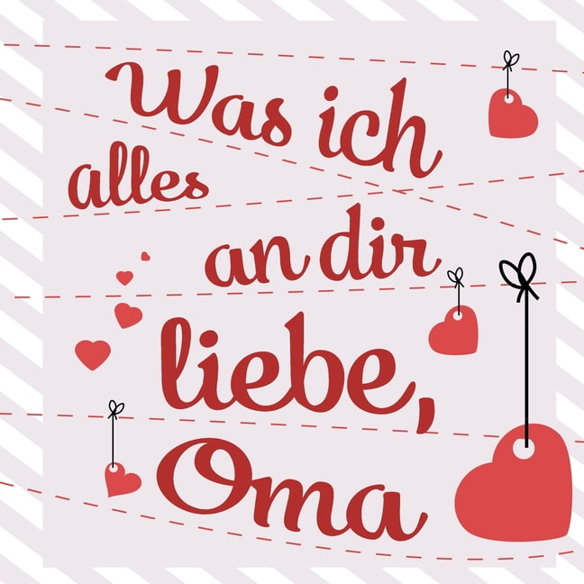 Was ich alles an dir liebe, Oma Buch zum Ausfüllen als persönliches