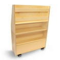 thumbnail image 3 of Whitney Brothers Birch Plywood Deluxe Mobile Book Library With Natural WB4132, 3 of 3