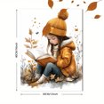 thumbnail image 3 of Qisvanset 12x16 Inch With Frame 2D Flat Wall Art Let's Read Educational Watercolor Kids Room Wall Decor, 3 of 8