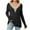 Black, variant on IROINNID Pullover Sweater for Women Winter Casual Solid V-neck Long Sleeve Knitted Strip Loose Sweater Top,Gray