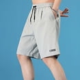 thumbnail image 6 of DDAPJ pyju Mens Casual Sweat Shorts Quick Dry Workout Athletic Running Shorts Elastic Waist Drawstring Exercise Jogging Shorts with Pockets Gray XL, 6 of 8
