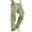Green, variant on Turilly Mens Casual & Comfy Pants Casual Multi-Pockets Outdoor Straight Type Pants Cargo Pants Trousers