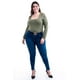 thumbnail image 3 of Body escote cuadrado Roman Fashion /Tallas Extras, 008 (Verde militar) verde 38, 3 of 6