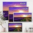 thumbnail image 4 of Designart 'Lavender Field At Sunrise II' Farmhouse Framed Canvas Wall Art Print, 4 of 5