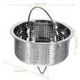 thumbnail image 2 of OULII Home Use Stainless Steel Vegetable Steamer Basket Easy to Clean Metal Steamer, 2 of 7