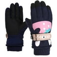 thumbnail image 4 of BinKFF Winter Gloves for Kids Waterproof Boys Girls Cute Snow Ski Gloves Toddler Snowboarding Gloves Windproof, Dinosaur Print Warm Cold Cotton Gloves, 4 of 4