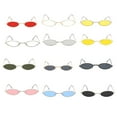 thumbnail image 2 of Langgg Sun Eyewear Creative Simple Unisex Spectacles Multi-functional Metal Frame Fashionable Novel Style Vintage Travel Supply Type 7, 2 of 6