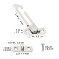 thumbnail image 2 of unbranded 1 Set Silver Window Security Lock Safety Lock Stainless Steel Window Accessory, 2 of 8