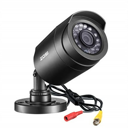 ZOSI 1.0 Megapixel HD 720P 4 in 1 TVI/CVI/AHD/CVBS Security Cameras Day Night Waterproof Camera 65ft IR Distance,Compatible for HD-TVI, AHD, CVI, and CVBS/960H analog
