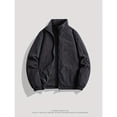 thumbnail image 3 of Men'S Lightweight Casual Spring/Autumn Camping Jacket - Solid Color, Zip-Up, Stand Collar, Durable Polyester, Ideal for Fishing & Outdoor Adventures, Camping Jacket, 3 of 5