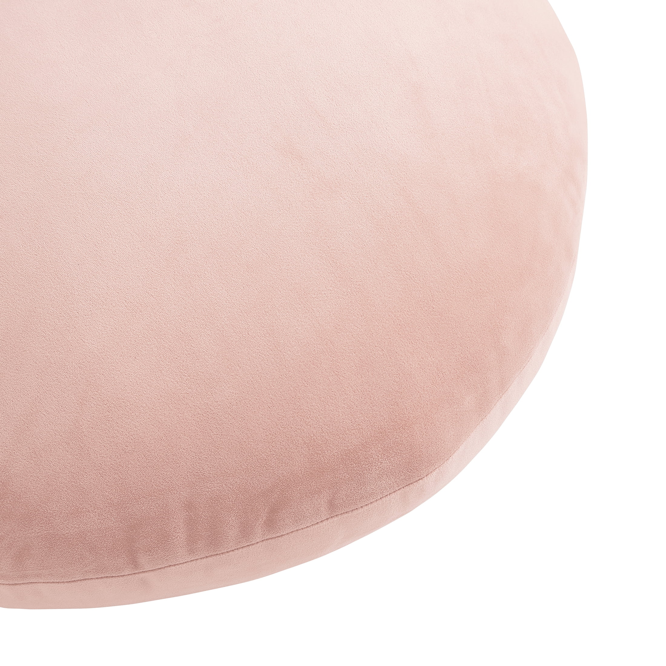 Mainstays 21" x 21" Peach Squishy Extra Soft Round Decorative Pillow, 1-Pack, for All Ages