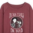 thumbnail image 3 of Corpse Bride - I'm Dead In Dog Years - Women's Lightweight French Terry Long Sleeve Shirt, 3 of 5