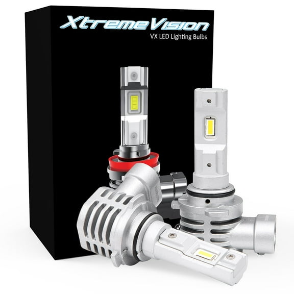 Xtremevision VX 9006 LED Headlight Bulbs - 6500K Xenon White, 8000 Lumens, 16W LED