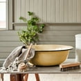 thumbnail image 4 of Novomoskovsjka Posuda Cream Enamel Basin 9.5 Qt (9 L) Enameled Steel Vegetable Basin Enamel Bowl Kitchen Mixing Basin Vintage Enamel Washing Basin, 4 of 8