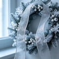 thumbnail image 5 of WWG Cloth Ribbon, Flexible Pliable Holiday Ribbon, Sturdy Long Lasting, Effortless to Cut, Decorative for Gift Boxes, Wreaths, Fences, Christmas, Home, Party, Gift Packaging, Includes 1 Roll, 5 of 6