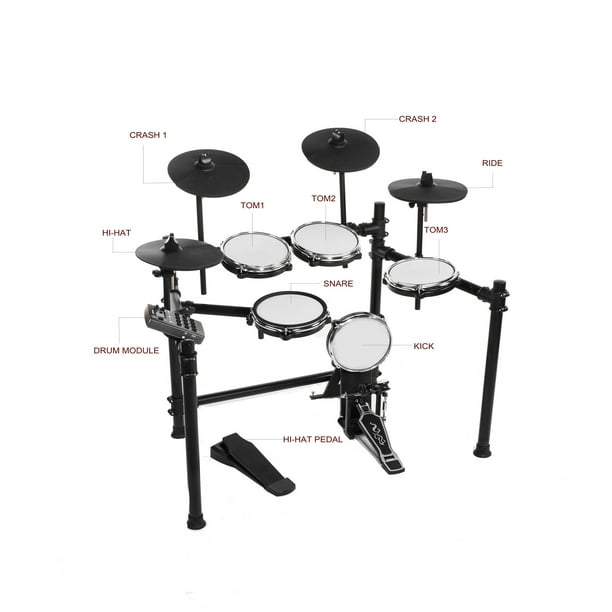 The ONE TRD Portable Electronic Drum Set, 9 Pads Roll-up Drum Set with Free  Smart App