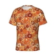 thumbnail image 3 of Rocae Hippie Flower for Men's Moisture-Wicking Crew Tee - T-Shirt for Sports, Outdoor Activities, and Casual Wear, 3 of 9