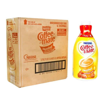 Coffeemate Creamer Pump Hazelnt 2/1.5Ltr - Pack of 2