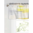 thumbnail image 6 of Valances for Windows Abstract Grey Rod Pocket Cafe Window Treatments Valance Curtains for Kitchen Bathroom Laundry Basement Windows 54"x18", 6 of 9