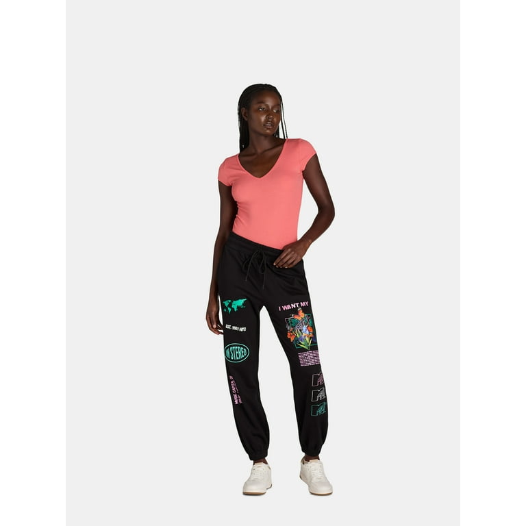 MTV Women s Juniors Licensed Graphic Sweatpants