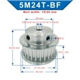 thumbnail image 3 of Timing Pulley 5M-24T Bore 6/6.35/8/10/12/12.7/14/15/16/17/19/20 mm Pulley Slot Width 16/21 mm For Width 15/20mm 5M-timing belt ,Excellent Durability, 3 of 6