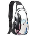 thumbnail image 3 of MUSOIE Clear Sling Bag for Stadium Events Crossbody Travel Backpack Casual Chest Daypack, 3 of 5