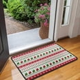 thumbnail image 2 of Red Christmas Stocking and Snowflake Pattern Door Rugs,Washable Non Slip Door Mats Indoor,Decorative Door Mats,Entry Mat Indoor for Entrance,Bedroom,Kitchen,Bathroom,30"x17", 2 of 6