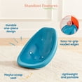 thumbnail image 4 of ECR4Kids Plastic Leaf Scoop Floor Rocker Seat, Classroom Furniture, Turquoise, 6-Piece, 4 of 9