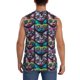 thumbnail image 4 of Fotbe Happy Kitten Faces Men's Camiseta sin Mangas Estampada para Hombres, Playera Casual para Gimnasio, Entrenamiento, Playa-X-Large, 4 of 7
