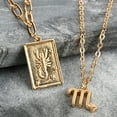 thumbnail image 6 of Claire's Gold Zodiac Scorpio Unisex Necklace Set, Lobster Closure, Adult, 2 Pack, 38377, 6 of 6